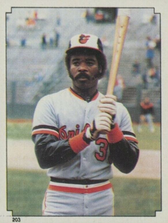1984 Topps Stickers Eddie Murray #203 Baseball Card