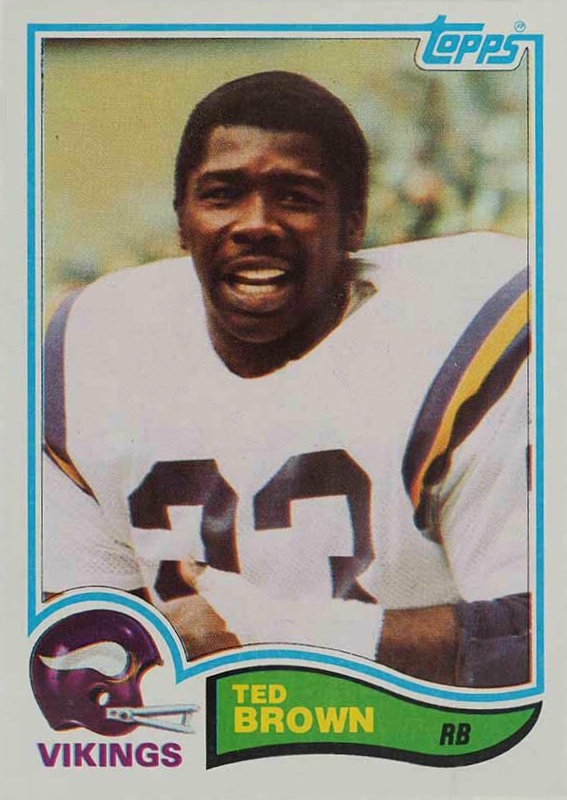 1982 Topps Ted Brown #391 Football Card