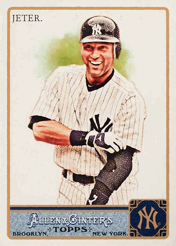 2011 Topps Allen & Ginter Derek Jeter #57 Baseball Card