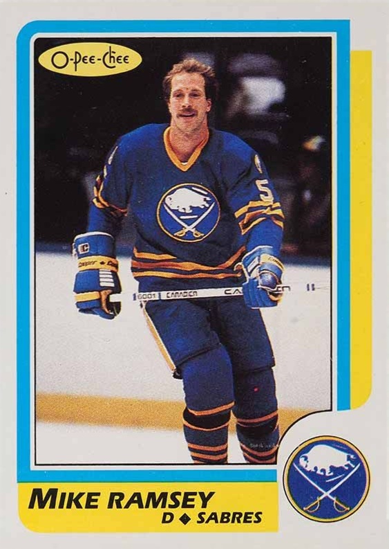 1986 O-Pee-Chee Mike Ramsey #115 Hockey Card