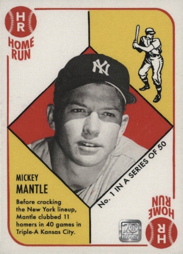 2021 Topps X Mickey Mantle Collection Mickey Mantle #1 Baseball Card