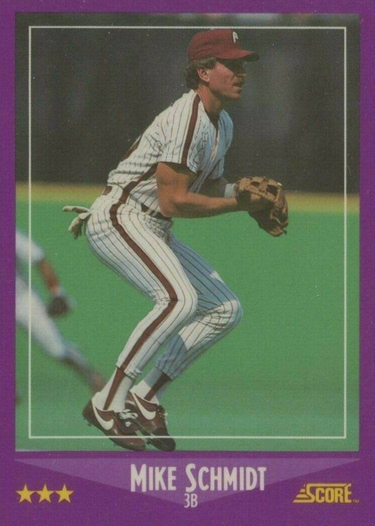 1988 Score Glossy Mike Schmidt #16 Baseball Card