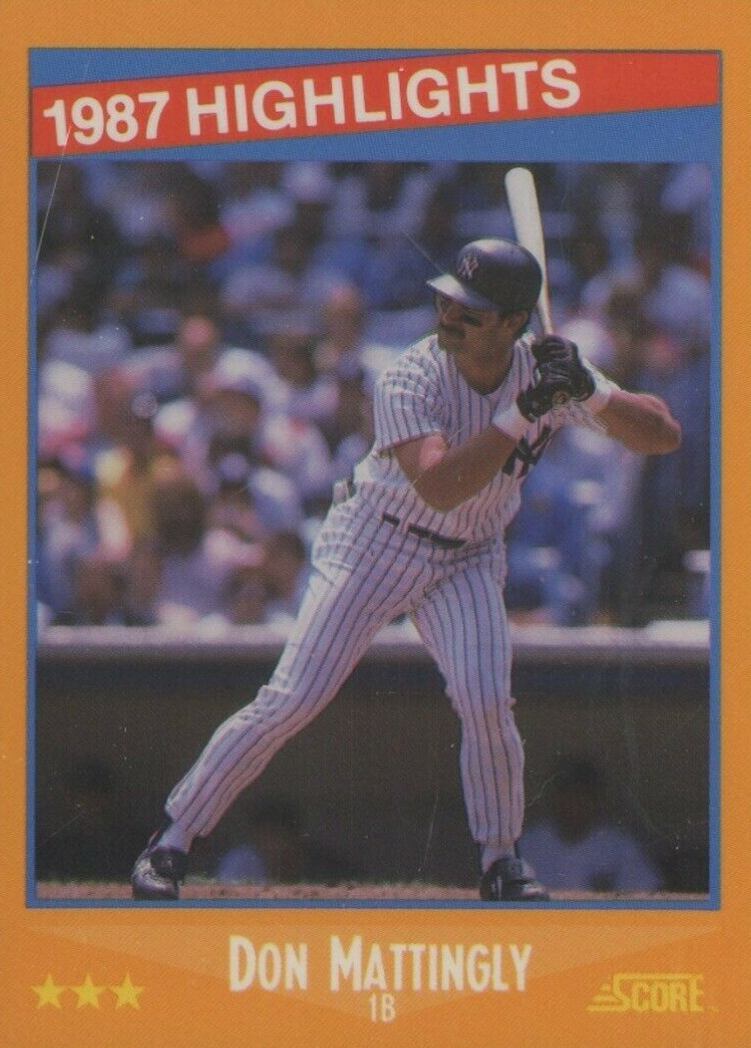 1988 Score Glossy Don Mattingly #658 Baseball Card