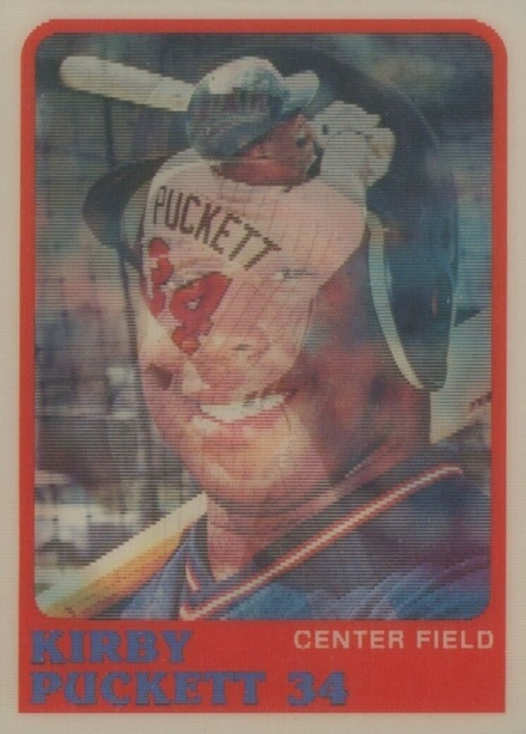 1988 Sportflics Kirby Puckett #8 Baseball Card