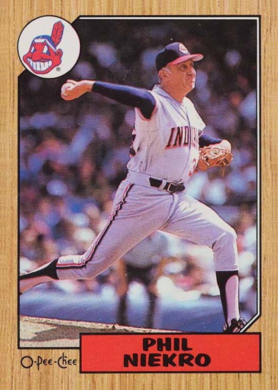 1987 O-Pee-Chee Phil Niekro #6 Baseball Card
