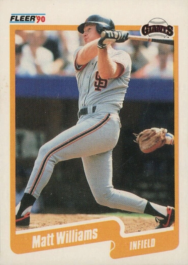 1990 Fleer Matt Williams #75 Baseball Card