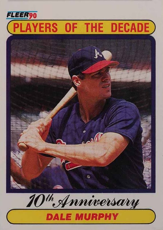 1990 Fleer Dale Murphy #623 Baseball Card