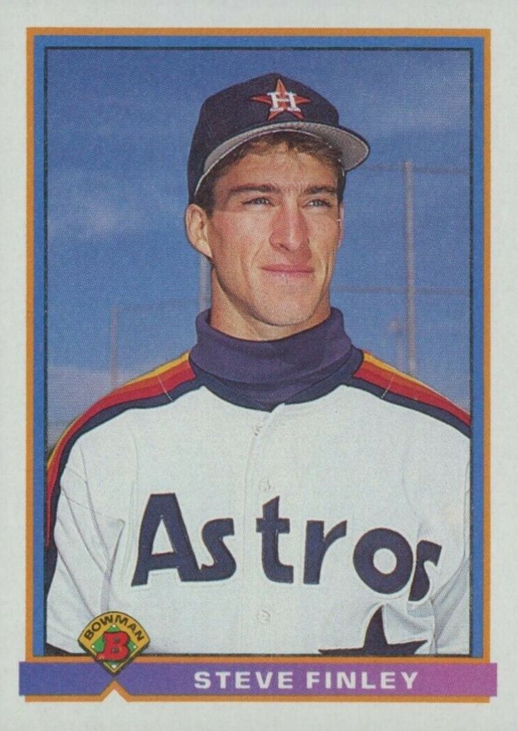 1991 Bowman Steve Finley #561 Baseball Card