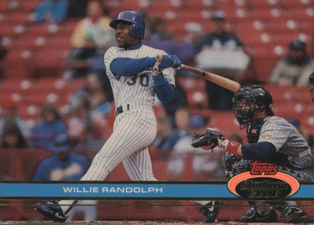 1991 Stadium Club Willie Randolph #545 Baseball Card