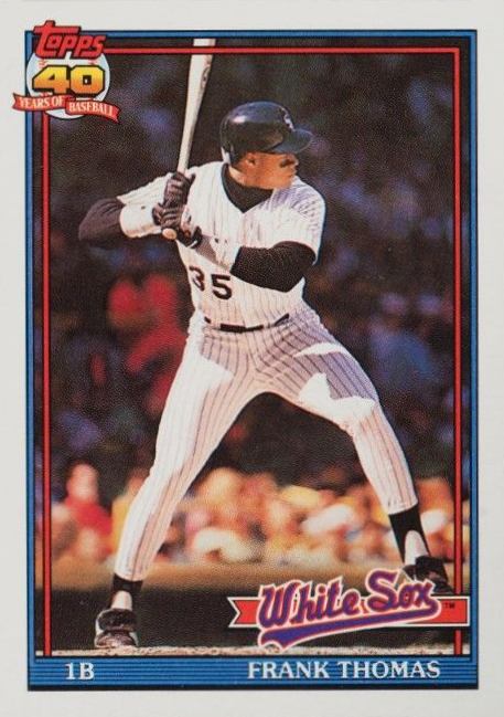 1991 Topps Frank Thomas #79 Baseball Card