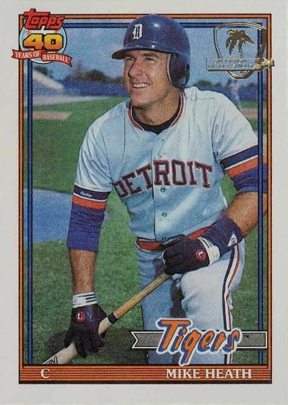 1991 Topps Desert Shield Mike Heath #16 Baseball Card