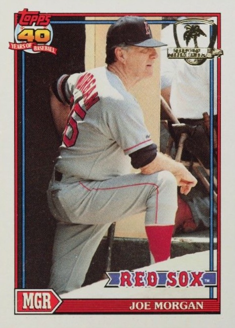 1991 Topps Desert Shield Joe Morgan #21 Baseball Card