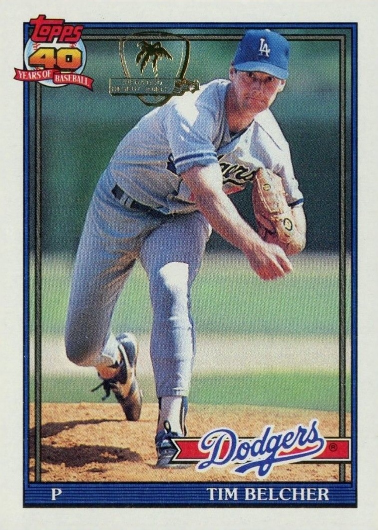 1991 Topps Desert Shield Tim Belcher #25 Baseball Card