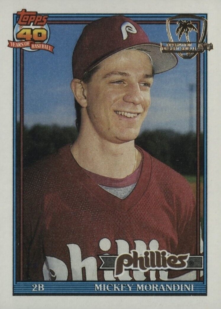 1991 Topps Desert Shield Mickey Morandini #342 Baseball Card