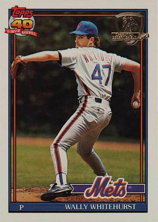 1991 Topps Desert Shield Wally Whitehurst #557 Baseball Card
