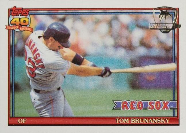 1991 Topps Desert Shield Tom Brunansky #675 Baseball Card