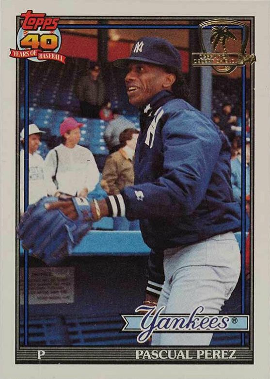 1991 Topps Desert Shield Pascual Perez #701 Baseball Card