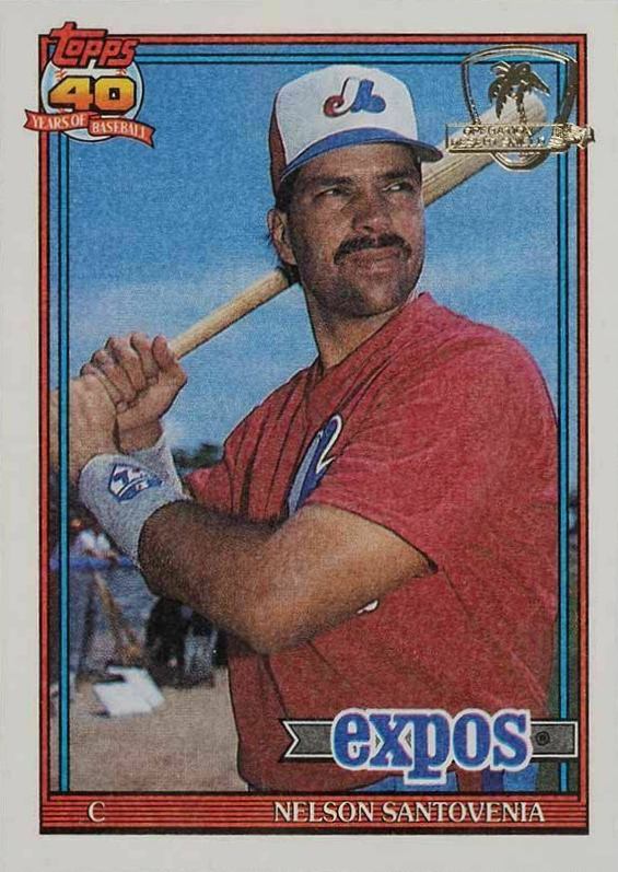 1991 Topps Desert Shield Nelson Santovenia #744 Baseball Card