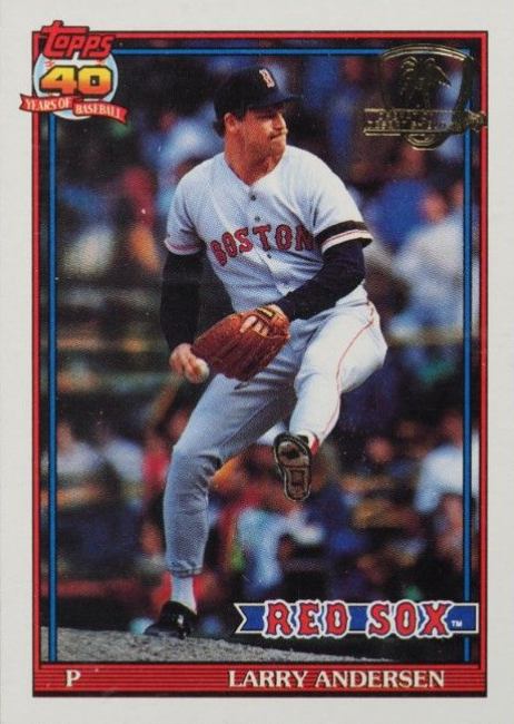 1991 Topps Desert Shield Larry Andersen #761 Baseball Card