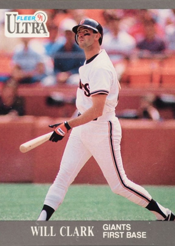 1991 Ultra  Will Clark #318 Baseball Card
