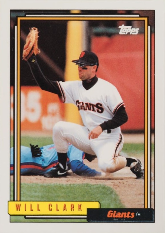 1992 Topps Will Clark #330 Baseball Card