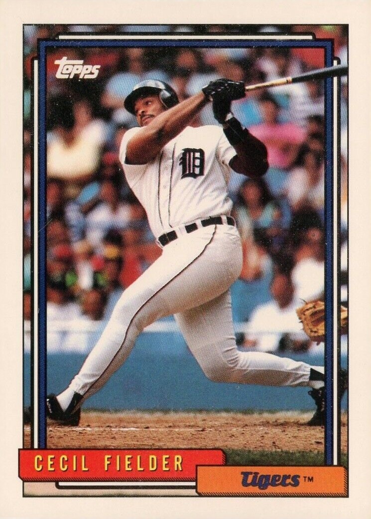 1992 Topps Cecil Fielder #425 Baseball Card