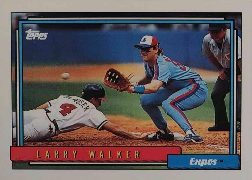 1992 Topps Larry Walker #531 Baseball Card