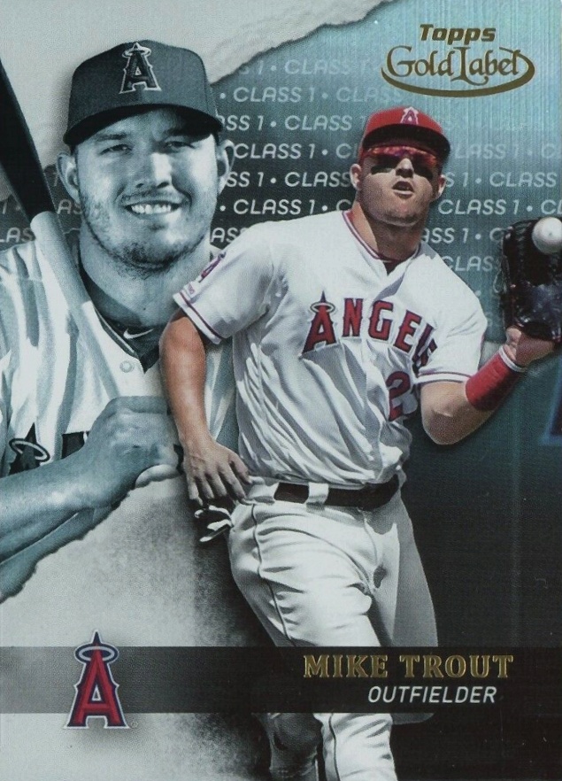2020 Topps Gold Label  Mike Trout #1 Baseball Card