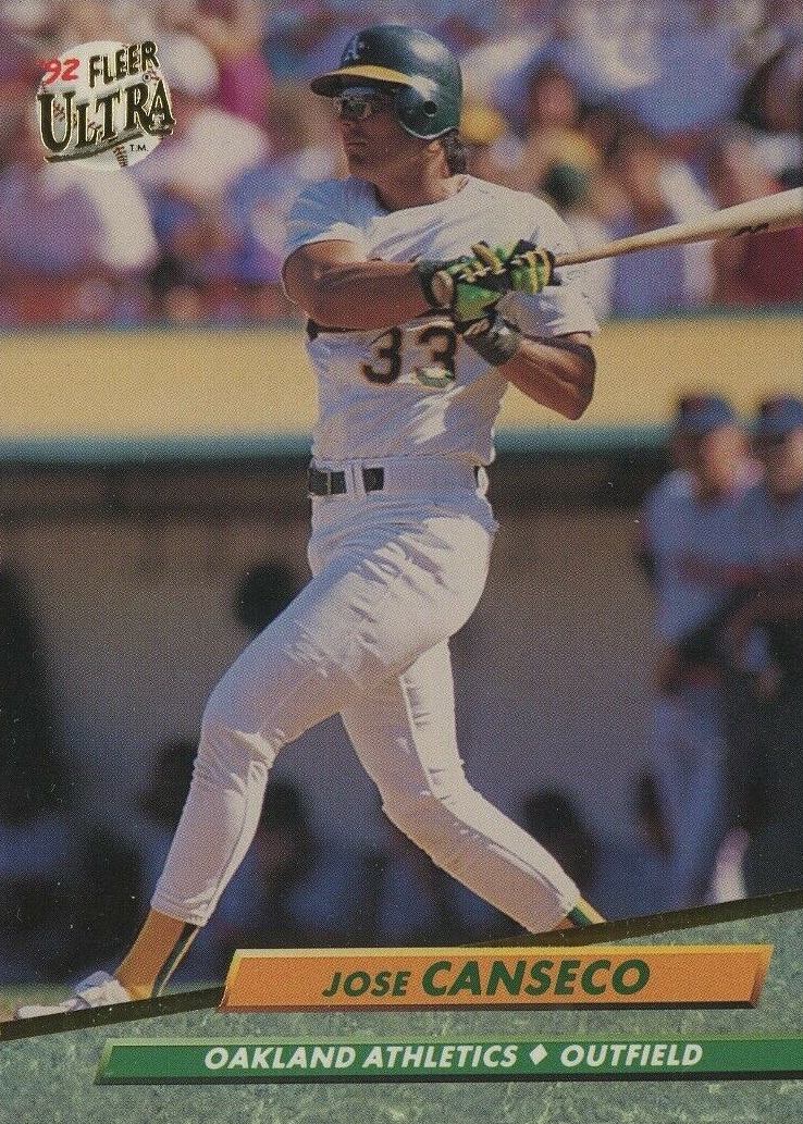 1992 Ultra Jose Canseco #110 Baseball Card