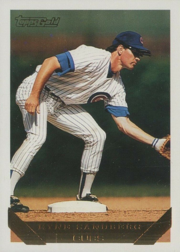 1993 Topps Gold Ryne Sandberg #3 Baseball Card