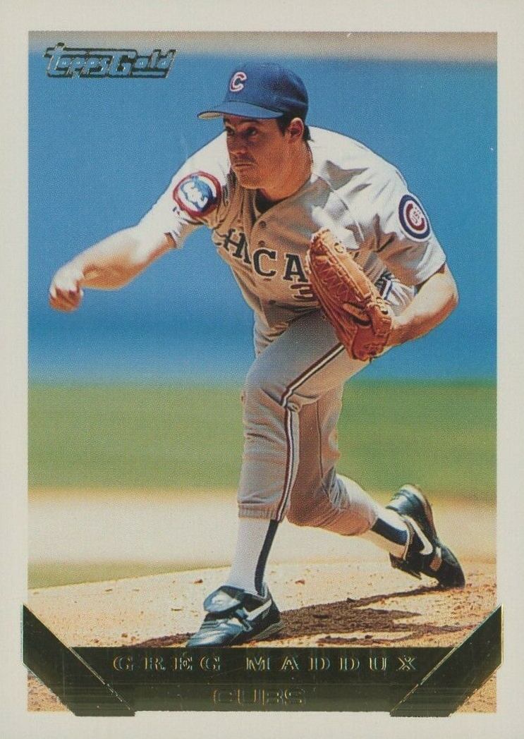 1993 Topps Gold Greg Maddux #183 Baseball Card