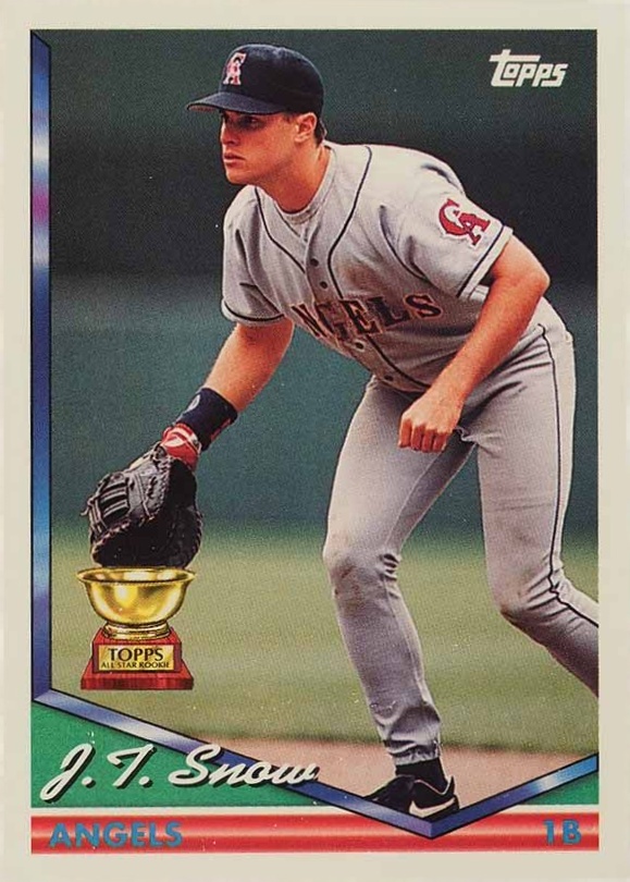 1994 Topps J.T. Snow #293 Baseball Card