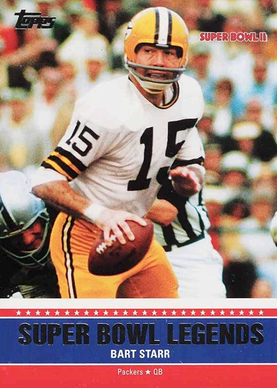2011 Topps Super Bowl Legends Bart Starr #II Football Card