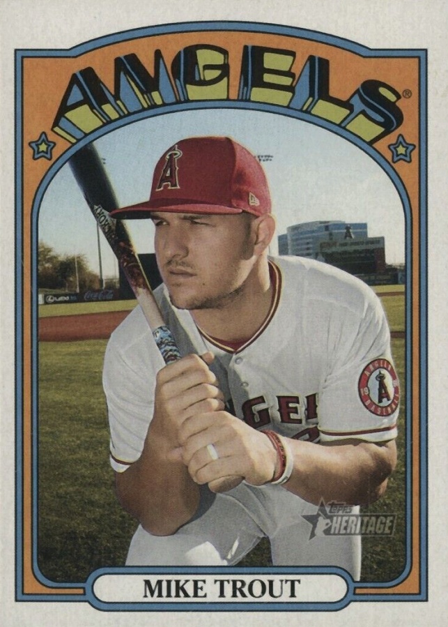 2021 Topps Heritage Mike Trout #169 Baseball Card