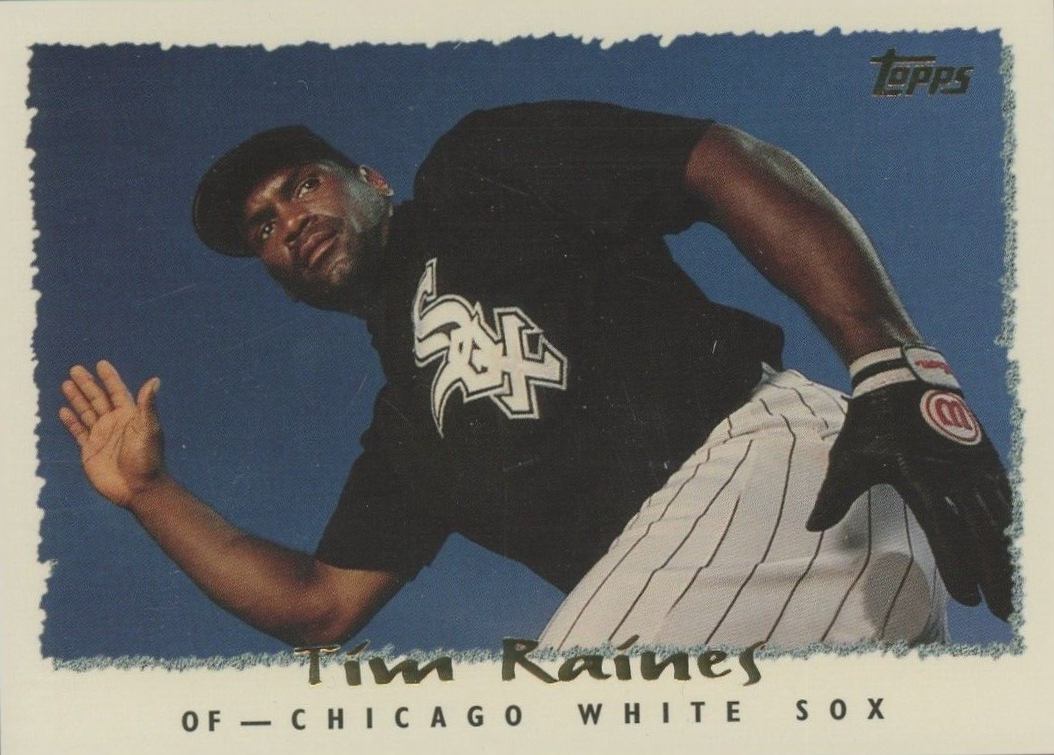 1995 Topps Tim Raines #77 Baseball Card
