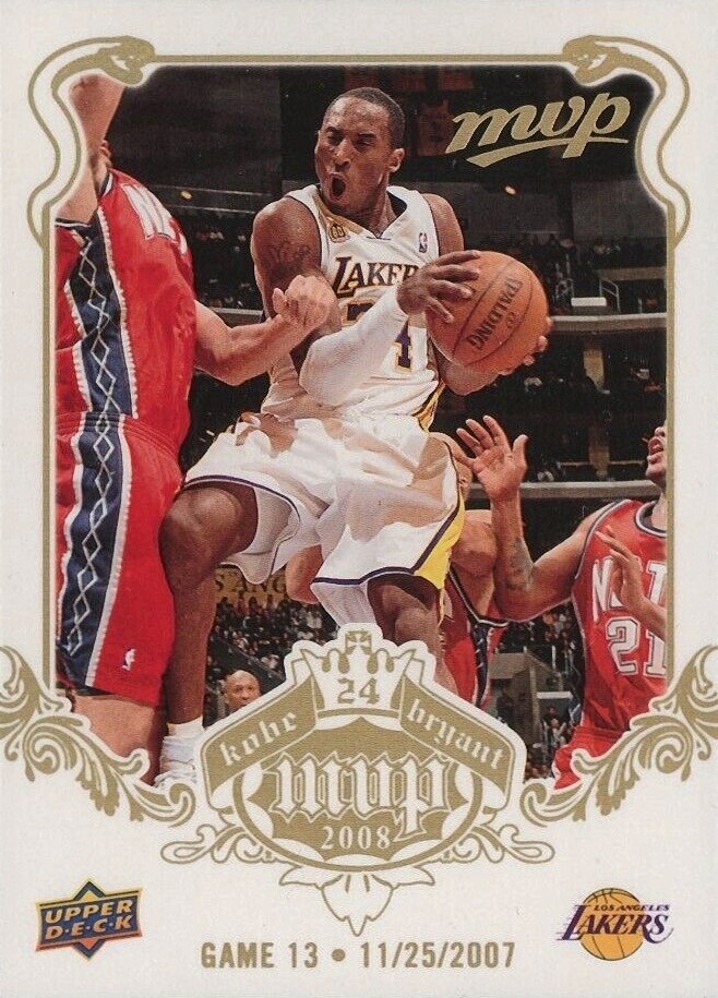2008 Upper Deck MVP Kobe MVP Kobe Bryant #13 Basketball Card
