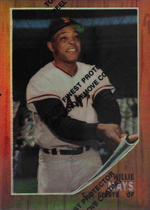 1997 Topps Willie Mays Finest 1962 Topps Reprint #16 Baseball Card