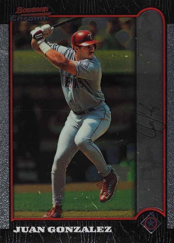 1999 Bowman Chrome Juan Gonzalez #285 Baseball Card