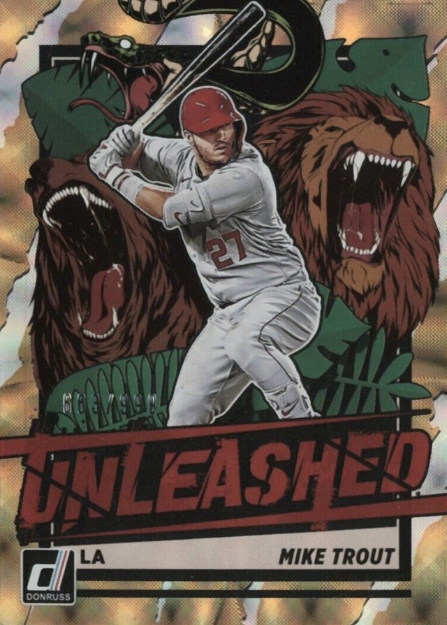2021 Panini Donruss Unleashed Mike Trout #UNL2 Baseball Card