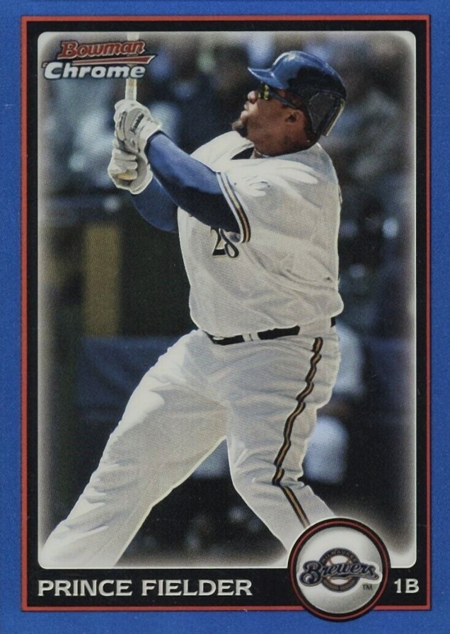 2010 Bowman Chrome Prince Fielder #61 Baseball Card