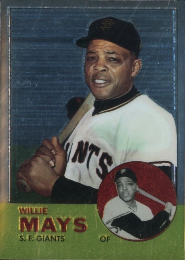 1997 Topps Willie Mays Finest 1963 Topps Reprint #17 Baseball Card