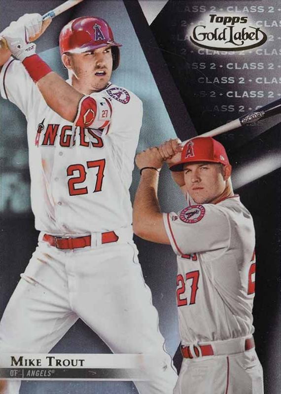 2018 Topps Gold Label  Mike Trout #6 Baseball Card