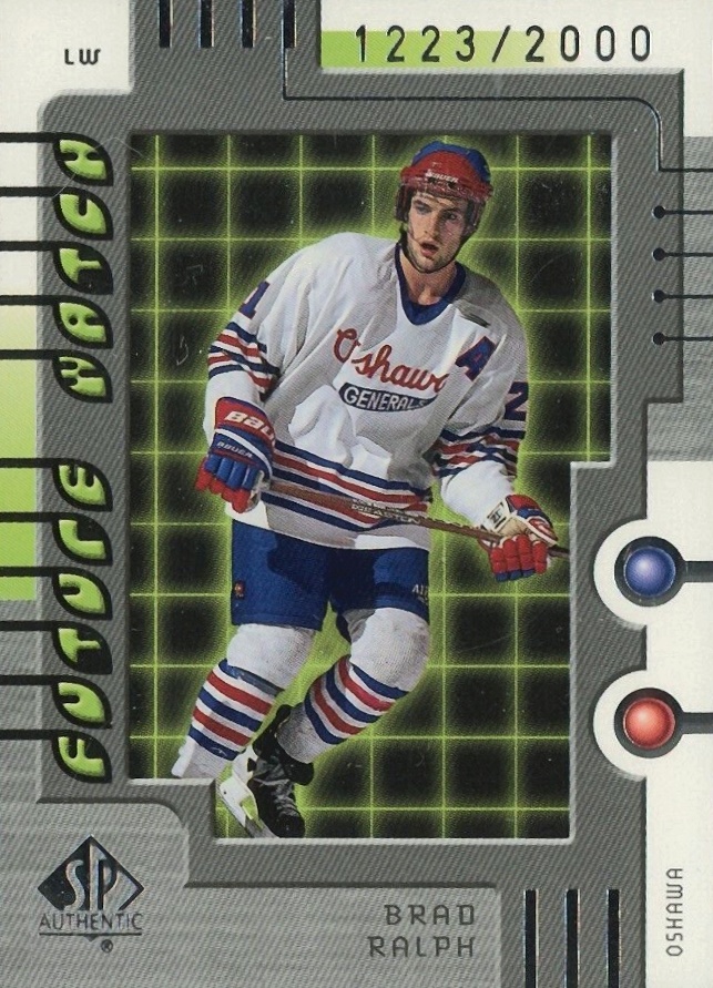 1999 SP Authentic Brad Ralph #135 Hockey Card