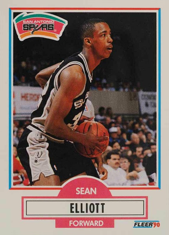 1990 Fleer Sean Elliott #171 Basketball Card