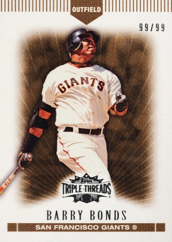 2007 Topps Triple Threads Barry Bonds #75 Baseball Card