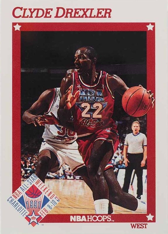 1991 Hoops Clyde Drexler AS #262 Basketball Card