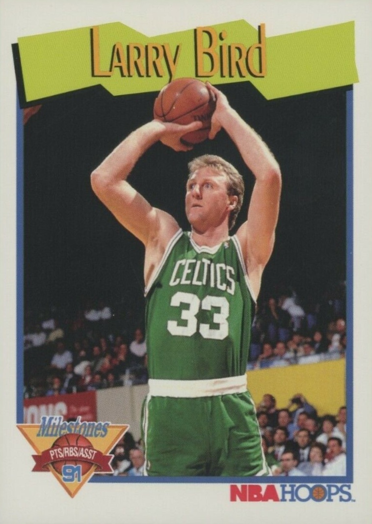 1991 Hoops Larry Bird MS #314 Basketball Card