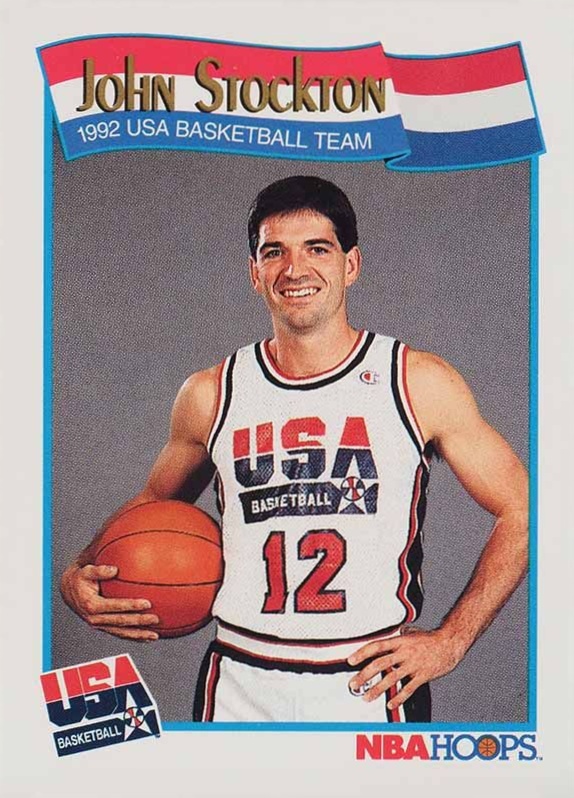 1991 Hoops John Stockton #584 Basketball Card