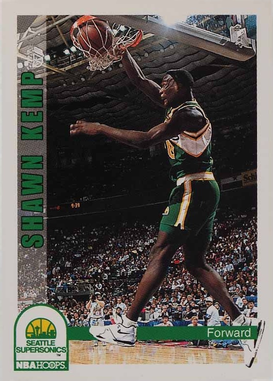 1992 Hoops Shawn Kemp #216 Basketball Card