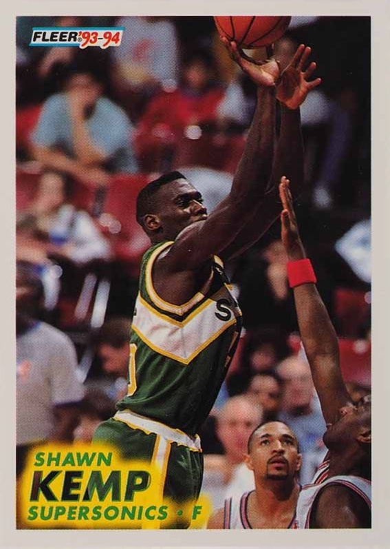 1993 Fleer Shawn Kemp #199 Basketball Card